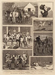 Schweinejagd in Indien, die ersten Erfahrungen eines Unterleutnants